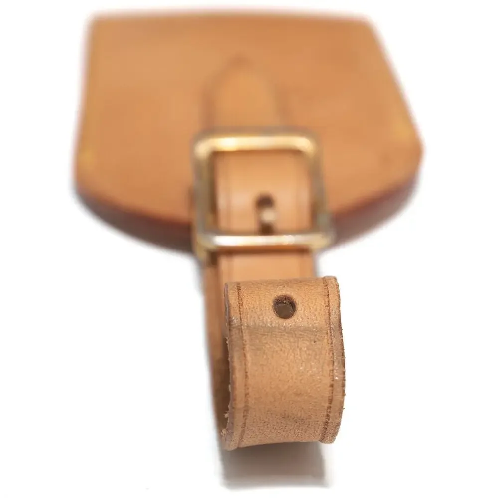 Louis Vuitton features leather